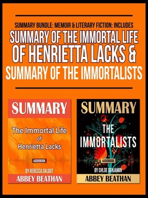 cover image of Summary Bundle: Memoir & Literary Fiction
